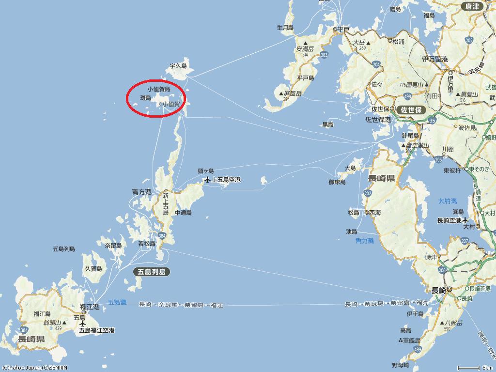 五島列島 小値賀島地図
