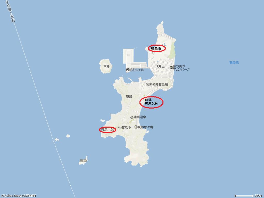 篠島地図