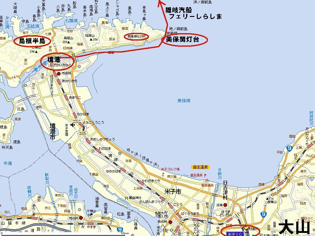 島根半島地図