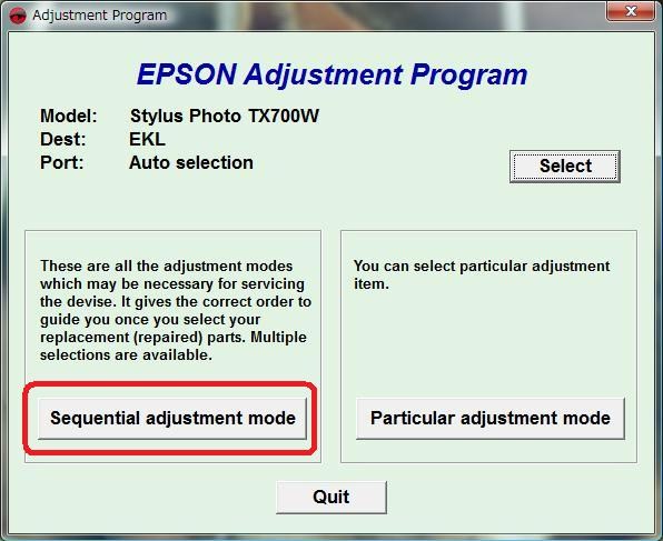 Download Epson TX700 and TX 720WD Resetter Tool 