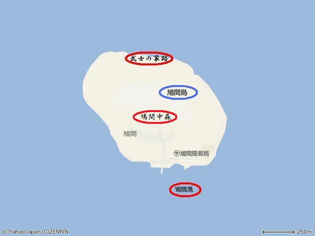 鳩間島地図