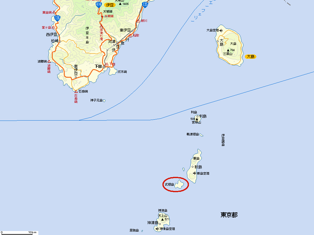 式根島地図