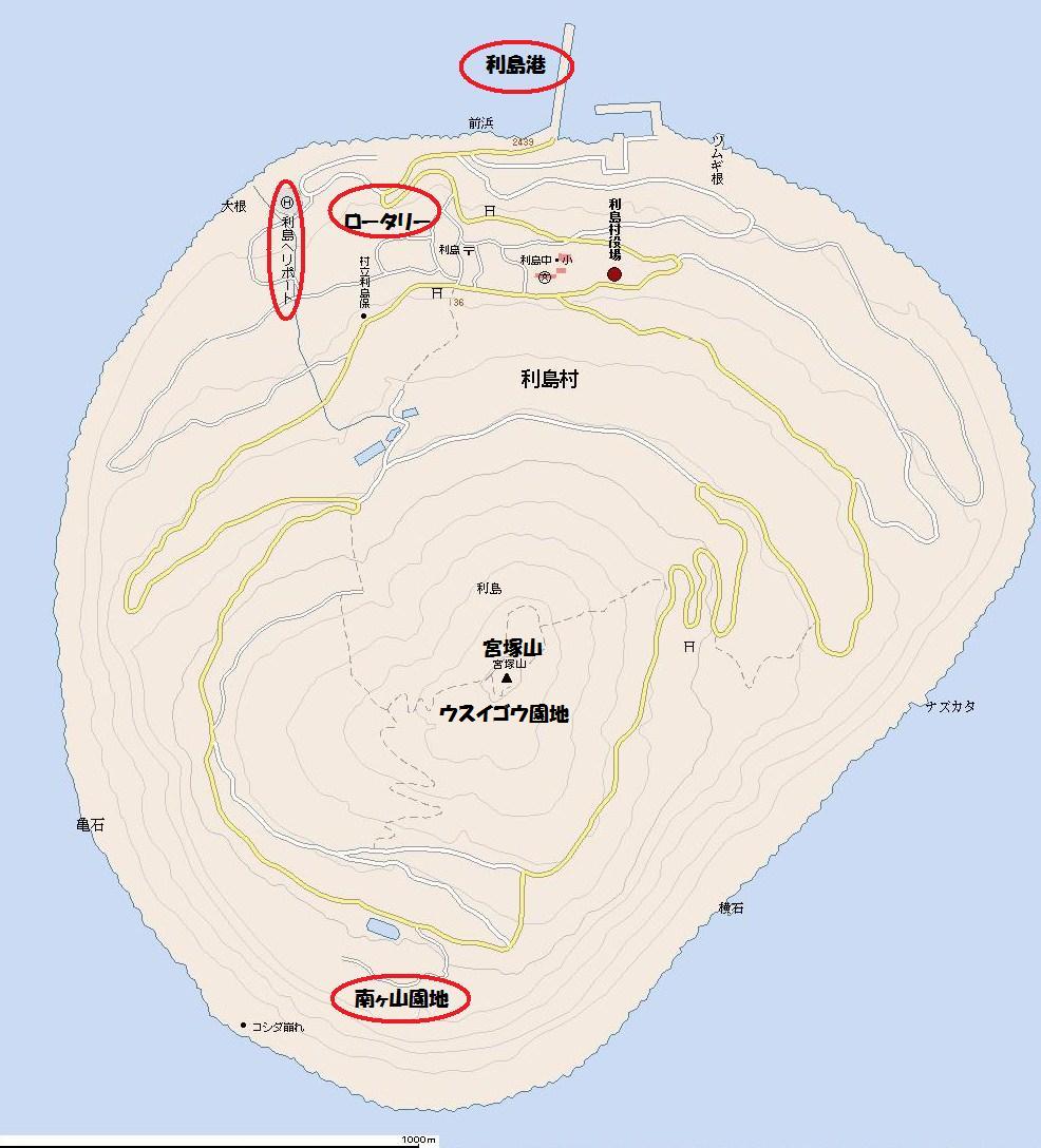 利島地図